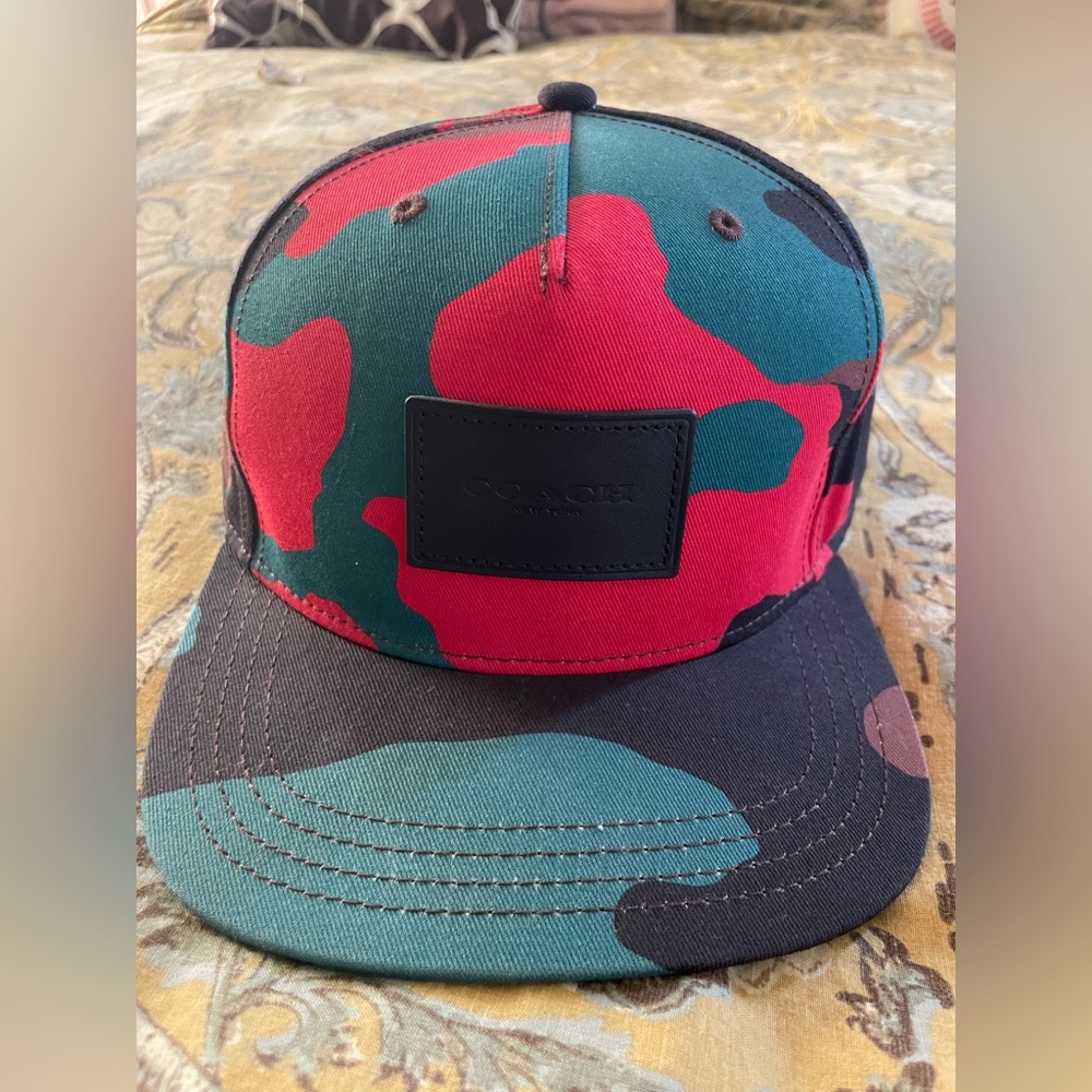 Coach flat brim hat